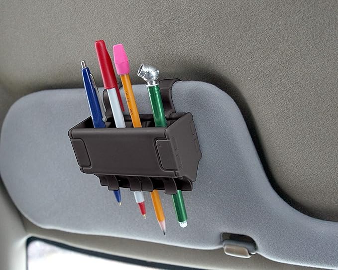 Easy To Use Products Pen Grip, Pencil Holder in Black (2 Pack)
