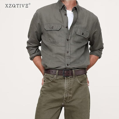 XZQTIVE Men’s Metal Free Belt Hypoallergenic Leather Belts For Jeans Dress Nickle Free TSA Belt With Black Buckle