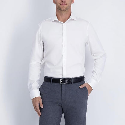 Cole Haan Men's Black Leather Dress Belt - Classic Style With Polished Buckle for Work Or Formal Wear
