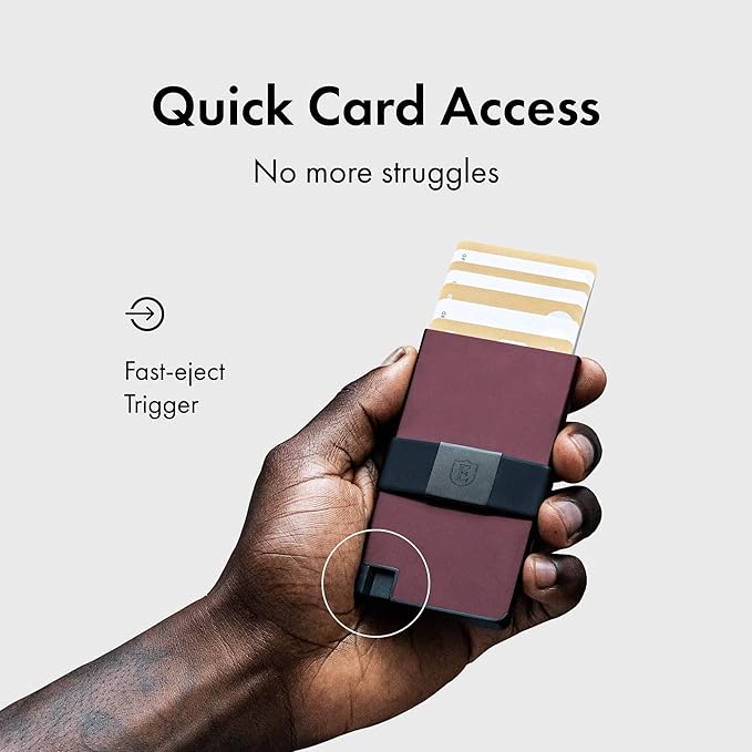 Ekster Aluminum Cardholder Wallet for Men | Metal Wallets with RFID Blocking Layer | Slim & Minimalist Aluminum Wallet with Push Button for Quick Card Access