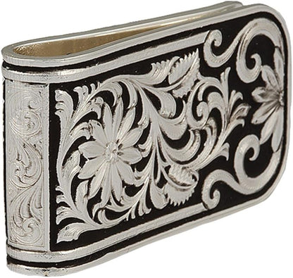 Montana Silversmiths Made in the USA Western Lifestyle Money Clip (LeatherCut Bitterroot)