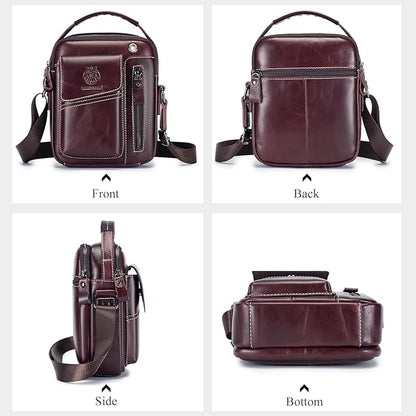 Leather Shoulder Bag for Men Small Mens Crossbody Bag Purses Handbags | Small, Genuine Leather, Crossbody, Men Purse, Casual, Daypack