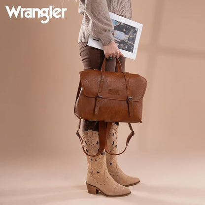 Wrangler Laptop Bag for Women Messenger Bag Briefcase Computer Backpack Convertible Satchel Bag
