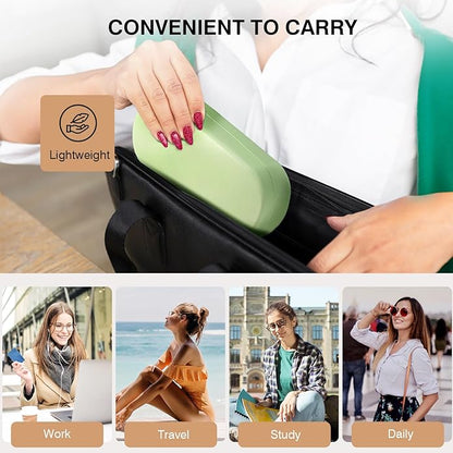 Marvolia Glasses Case Hard Shell - PU Leather Eyeglass Cases Eyeglasses Case for Sunglasses Eye Glasses Cases