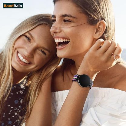 Stretchy Bands Compatible with Samsung Galaxy Watch 7 6 4 5 Band 40mm 44mm/Watch 6 4 Classic 47mm 43mm 42mm 46mm/5 Pro/FE/Active 2, 6 Pack 20mm Nylon Sport Strap for Galaxy Watch 7 Band Women Men