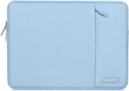 MOSISO Laptop Case 15 inch, 15 inch Laptop Sleeve Compatible with MacBook Air M5 A3448 M4 A3241 M3 A3114 M2 A2941 2026-2023, Dell XPS, Polyester Vertical Computer Sleeve Bag with Pocket, Air Blue