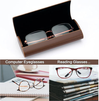 Vemiss Hard Shell Eyeglass Cases, Lightweight Portable Glasses Case for Women Men