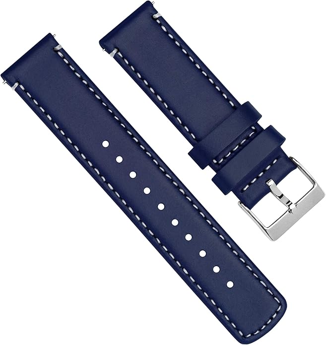 BARTON WATCH BANDS - Top Grain Leather Watch Bands Compatible with Apple Watch Models - 1, 2, 3, 4, 5, 6, 7, 8, 9, 10, SE, Ultra & Ultra 2