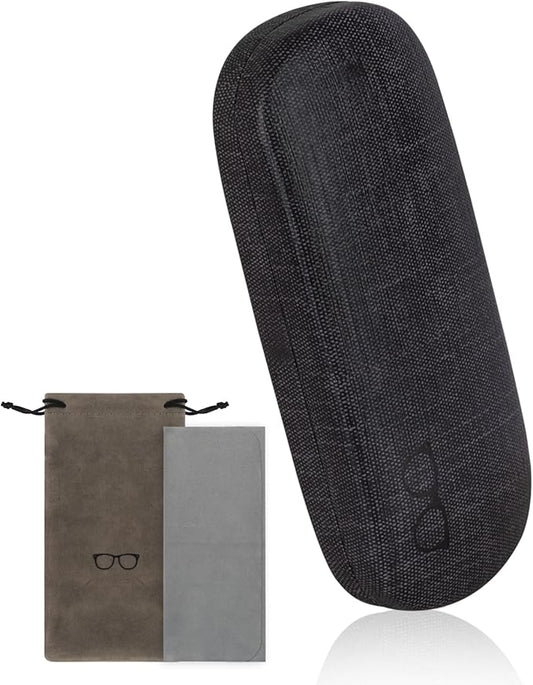 RayLove 3-Pack Hard Shell Eyeglasses Case Large Reading Glasses Hard Case