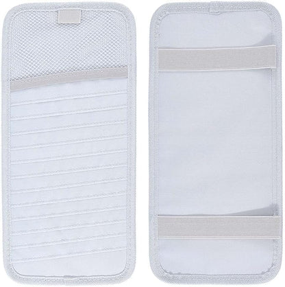 CREATCABIN Gray Sun Visor CD Case Holder for Car Vehicle Visor Storage Organizer with 12 DVD Storage Sleeves 1 Mesh Pocket 1 Pen Holder and Elastic Strap Multi-Function Sun Organizer 12.6x6Inch
