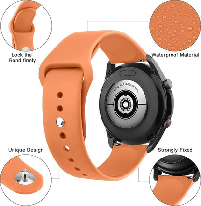 Meliya 22mm Watch Bands Quick Release Replacement Wristband, Soft Silicone Sport Replacement Straps for Men Women