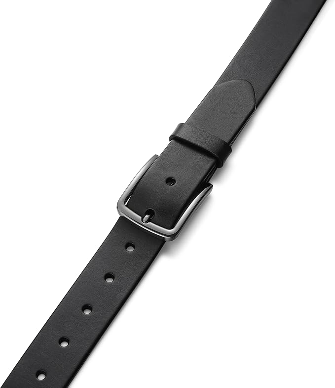 MILORDE Men's Genuine Leather Dress Belt, Handmade, 100% Cow Leather, Fashion & Classic Designs for Work Business and Casual