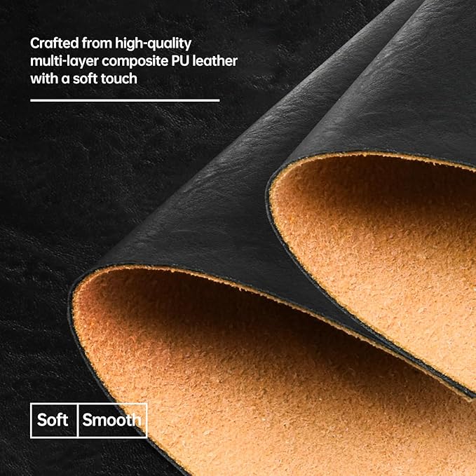 14 inch Laptop Leather Sleeve Bag for 2026-2021 14-inch MacBook Pro M5 A3427 A3434 M4 A3112 M3 A3401, 14" HP Dell Lenovo ASUS Acer Chromebook, Padded Travel Shoulder Accessory Case
