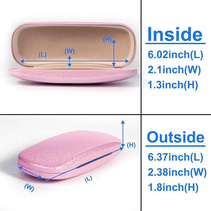 RayLove Unisex Hard Shell Eyeglasses Cases, Protective Case For Glasses