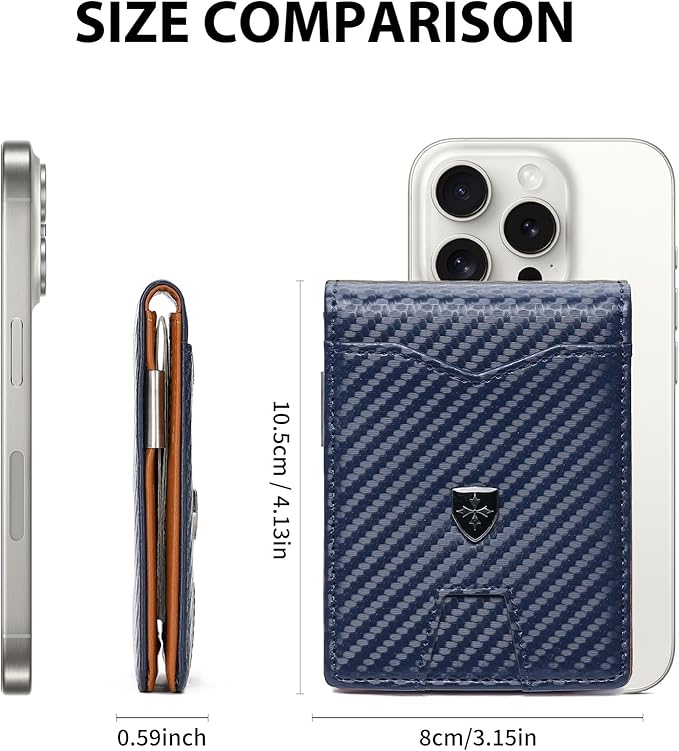 Money Clip Wallet for Men Slim Bifold Credit Card Holder Wallet Minimalist RFID Blocking Front Pocket Wallet