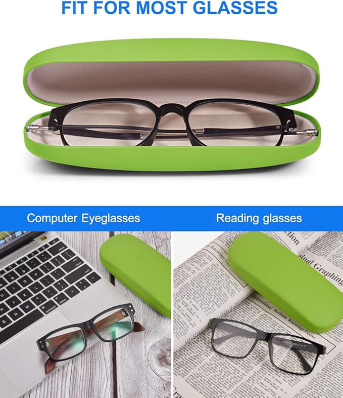 RayLove Unisex Hard Shell Eyeglasses Cases, Protective Case For Glasses