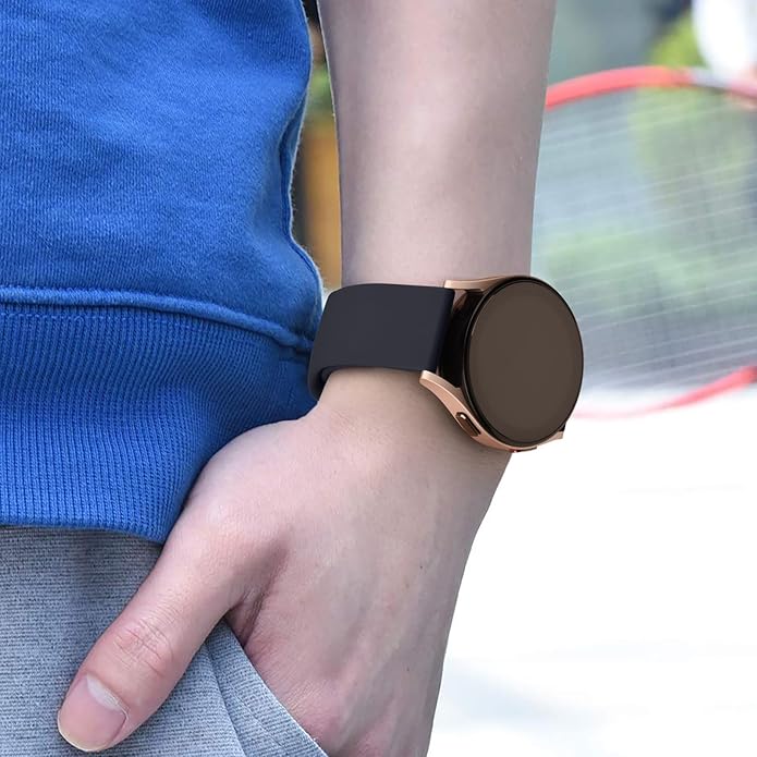 Meliya 22mm Watch Bands Quick Release Replacement Wristband, Soft Silicone Sport Replacement Straps for Men Women