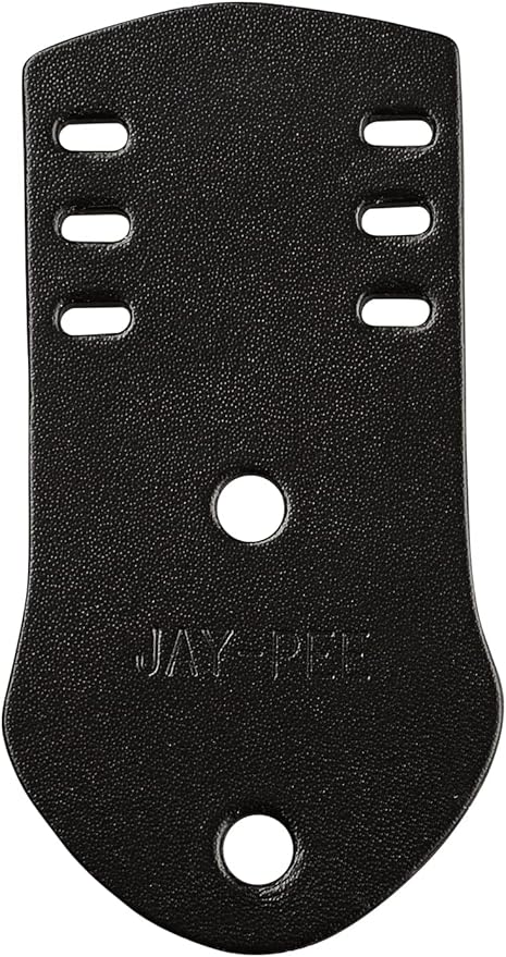 Jay-Pee Police Citation Bar and Badge Holder Three Bars Genuine Leather Black