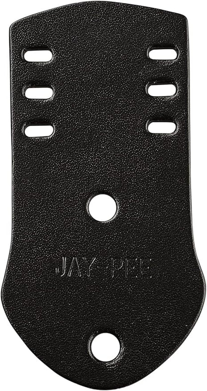 Jay-Pee Police Citation Bar and Badge Holder Three Bars Genuine Leather Black
