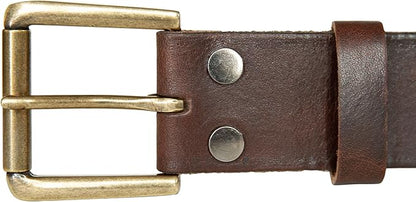 Lucky Brand Men's Jeans Leather Belt| Classic| Casual| Dress| Everyday| American Heritage| Genuine Leather| Metal Buckle