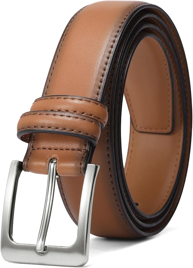 SENDEFN Mens Belts Leather Belt for Men 1 1/4" for Casual Jeans Dress Pants with Gift Box