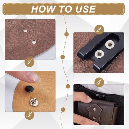 NBEADS Metal Belt Clip, Sheath Clip for Wallets Pouches Bag Leather Crafts DIY