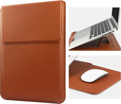 HoYiXi 13 Inch Laptop Sleeve Case Bag Compatible with MacBook Neo 2026/MacBook Air 13 M1 M2 2022-2018/MacBook Pro 13 M2 2022-2016/Surface Pro 8 2021/Surface Go 3 13-13.6'' Dell HP ASUS Acer PC, Brown