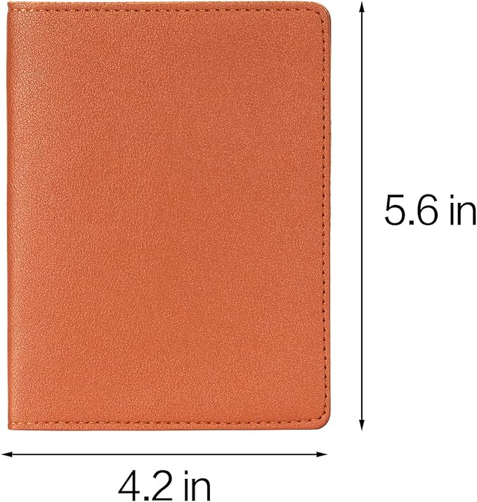 2 Pack Passport covers and Vaccine Card Holder PU Leather Passport Wallet Vaccine Case Protector Slot Travel Passport Wallets for Women & Men