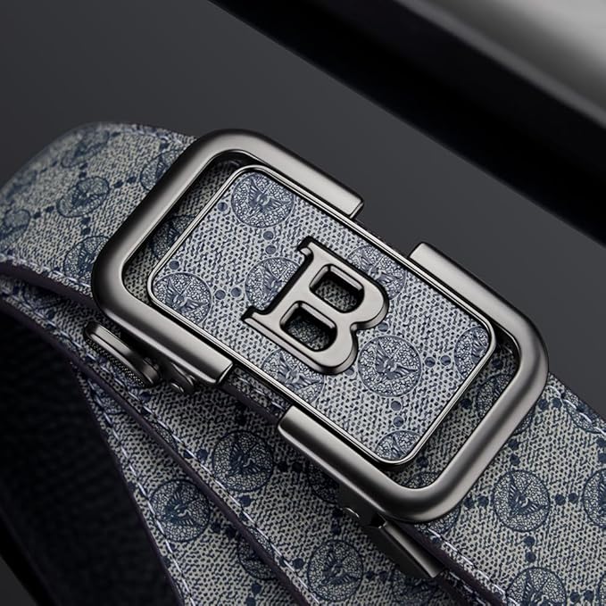 VANNANBA Letter B Buckle Belt, Mens Designer Belts Premium Leather for Dress Casual Jeans Pants