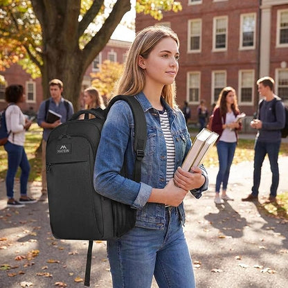 MATEIN Extra Large Backpack, 17 Inch Travel Laptop Backpack, Anti Theft TSA Friendly Business Work College Computer Backpack for Men Women, Black