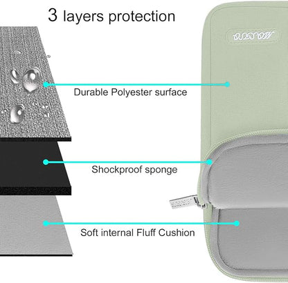 MOSISO Laptop Case 13 inch, Laptop Sleeve Compatible with MacBook Neo/Air/Pro 13 inch with A18/M5/M4/M3/M2/M1 Chip 2026-2016, Polyester Vertical Computer Sleeve Bag with Pocket, Sage Green