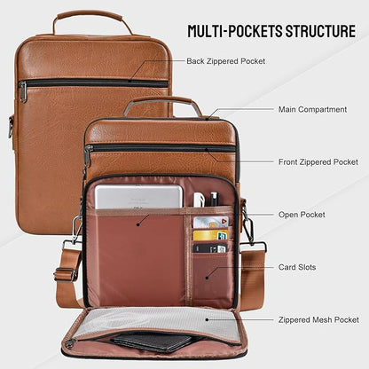 Crossbody Bags for Women and Men, Medium Leather Ladies Shoulder Cross body Bag Sling Travel Purses Handbags