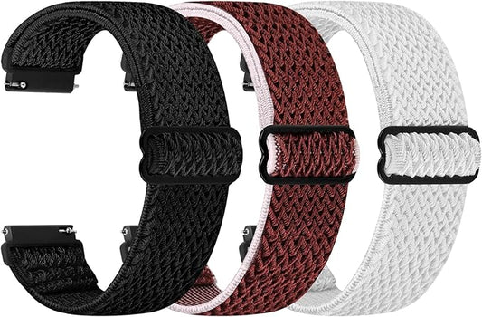 TumpCez Quick Release Watch Band - Choice of Width -18mm 19mm 20mm 22mm 24mm Watch Bands, Solo Loop Adjustable Elastic Nylon Watch Straps Replacement Wristband for Men Women