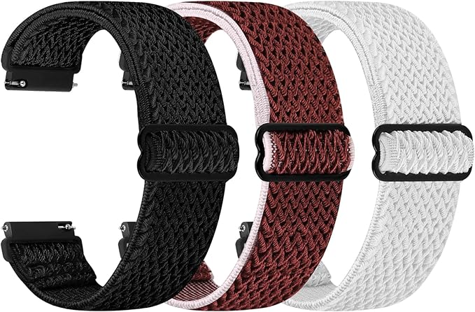 TumpCez Quick Release Watch Band - Choice of Width -18mm 19mm 20mm 22mm 24mm Watch Bands, Solo Loop Adjustable Elastic Nylon Watch Straps Replacement Wristband for Men Women
