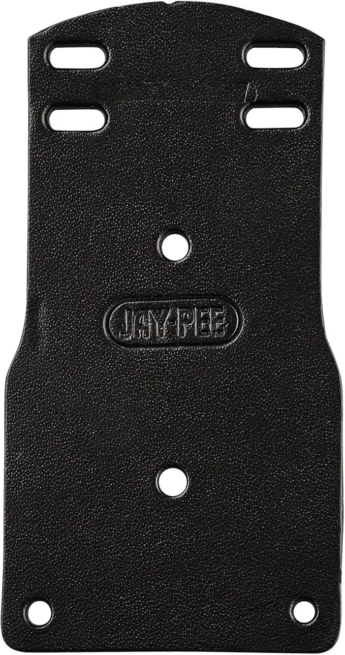 Jay-Pee Police Citation Bar Badge Holder Name Bar Tag Holder Two Bars Black Leather