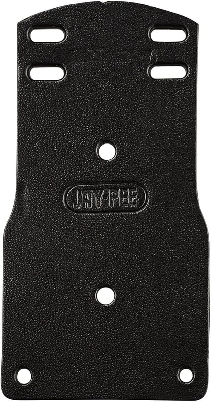 Jay-Pee Police Citation Bar Badge Holder Name Bar Tag Holder Two Bars Black Leather