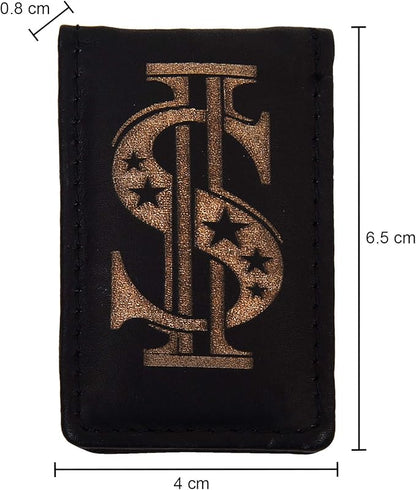 LB LEATHERBOSS Men's New Leather Strong Magnetic Money Clip