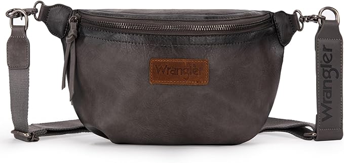 Wrangler Large Fanny Packs for Women Waist Bag Travel Belt Bags Crossbody Sling Purse
