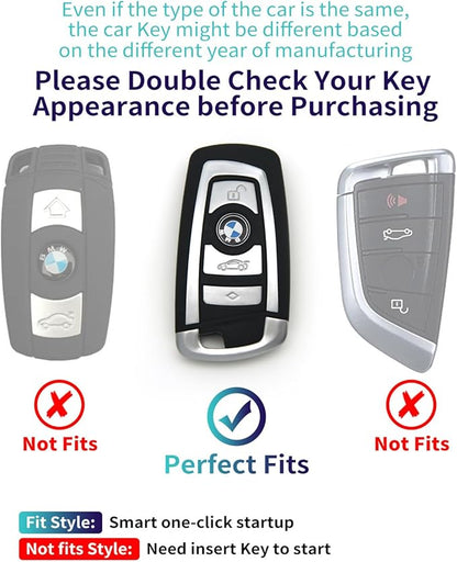 Creativity Suitable For BMW key fob cover. Advanced soft TPU key box is compatible with X1 X3 X4 X5 X6 1 2 4 5 6 7 M3 M5 M6 GT3 GT5 G30 F10 F15 F16 F20 key (Type A Red single Key Case)
