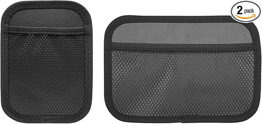 INNOLIFE Car Net Pocket Side Clutter Scattered Storage Phone Holder Strong Paste Organizer 8"x5.75"(1pcs L+1 pcs S)
