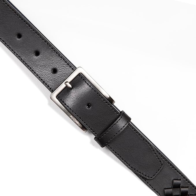 Nautica Men's Dress Leather Belt for Suits and Pants | Classic | Business | Fashion | Adjustable | Metal Buckle