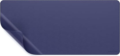 Satechi Vegan Leather Desk Mat, Large Mouse Pad Scratch and Water Resistant, Easy to Clean, Desk Pad for Office and Home, 26.8” x 12.4” x 0.1” - Future Dusk