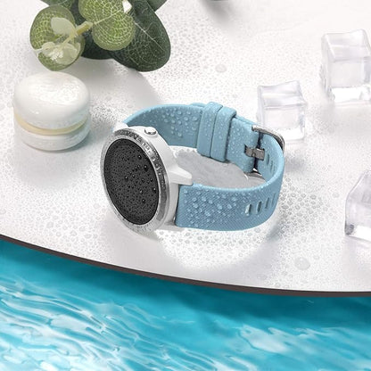 GEAK Compatible with Garmin Vivoactive 5 Watch Bands/Garmin Vivoactive 3 Watch Bands,20mm Silicone Band for Vivoactive 3 Music/Vivomove Sport,Forerunner 645/245 Music Smartwatch Women Men Light Blue