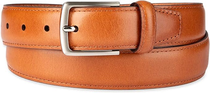 Haggar mens Leather Dress Belt for Suits and Pants - Classic, Formal, Business, Work