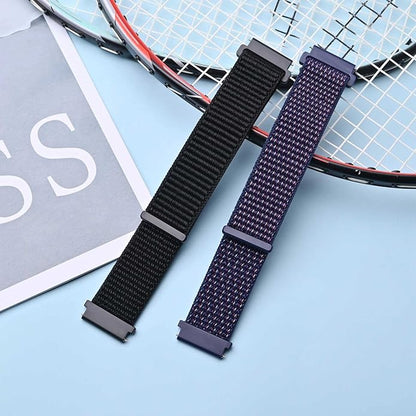 ANNEFIT Nylon Sport Loop Watch Bands, 2 Packs Quick Release Adjustable Strap 16mm 18mm 19mm 20mm 21mm 22mm 24mm
