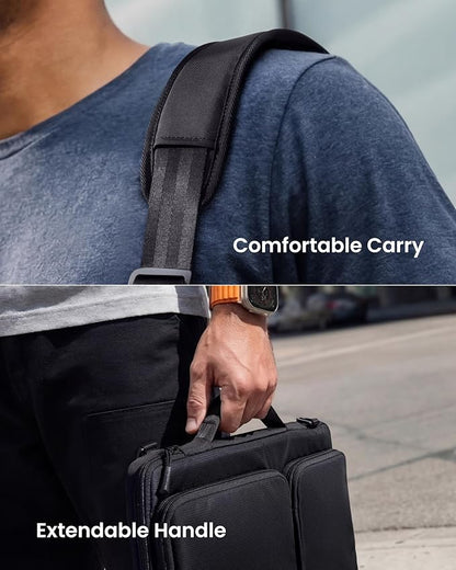 tomtoc 360 Protective Laptop Shoulder Bag for 16-inch MacBook Pro M5/M4/M3/M2/M1 Pro/Max 2026-2019, Water-resistant Sleeve for Dell XPS 15 Surface Book 3 The New Razer Blade 16
