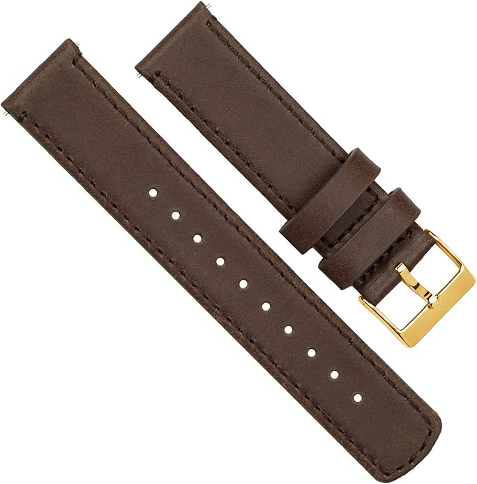 BARTON WATCH BANDS - Top Grain Leather Watch Bands Compatible with Apple Watch Models - 1, 2, 3, 4, 5, 6, 7, 8, 9, 10, SE, Ultra & Ultra 2