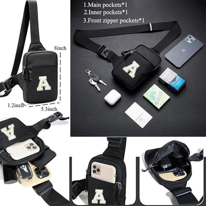 Mini Sling Bag for Men Crossbody,Small Chest Bag Casual Trendy Waterproof Lightweight Phone Crossover Daypack