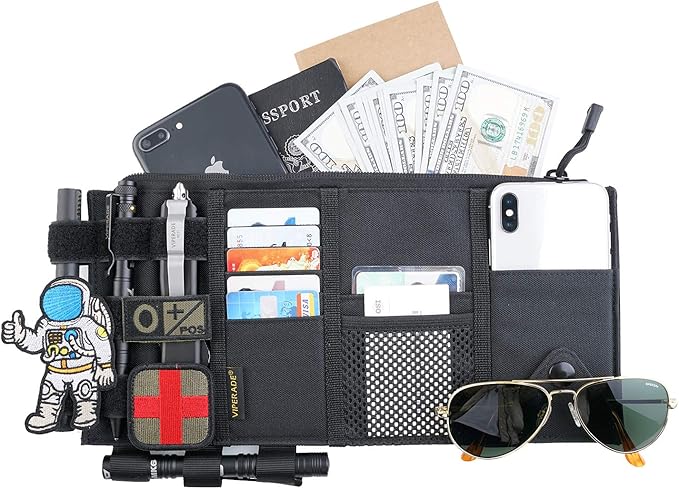 Tactical Car Visor Organizer, MOLLE Storage Pouch by Viperade