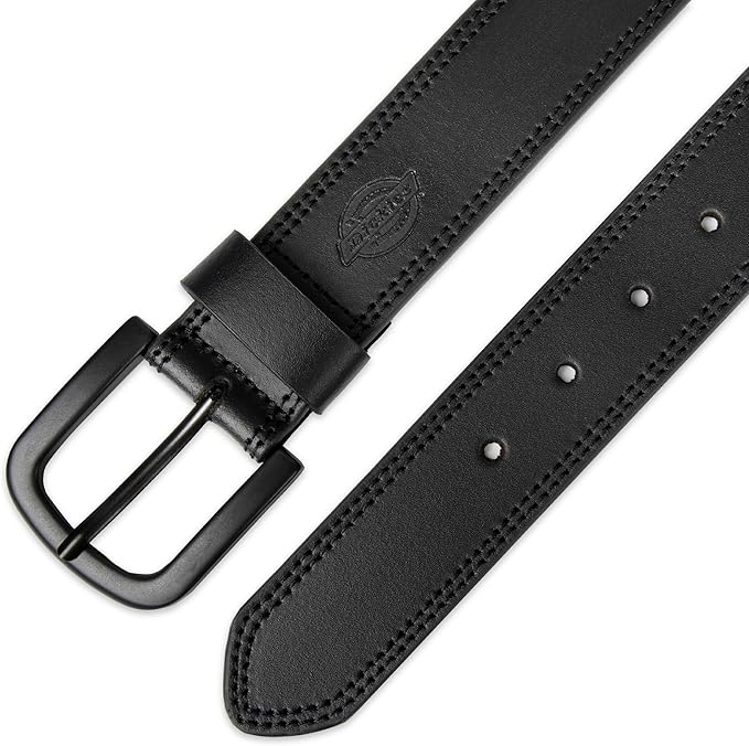 Dickies mens Genuine Leather Belt – Durable Casual Style, Regular & Big and Tall Sizes